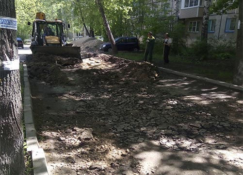 Асфальтирование жилого комплекса