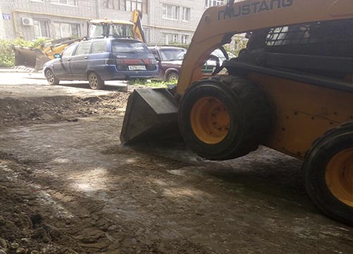 Строительство дороги в Рязани